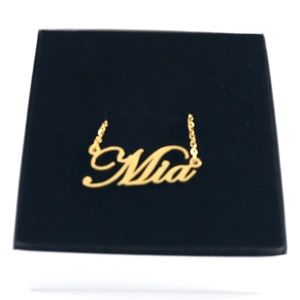 14K Gold Plated Name Necklace - Mia